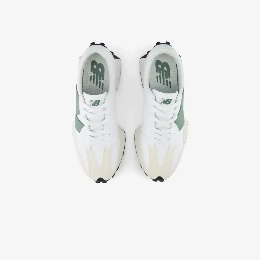 327 Unisex Spor Ayakkabı Beyaz/Yeşil - 3
