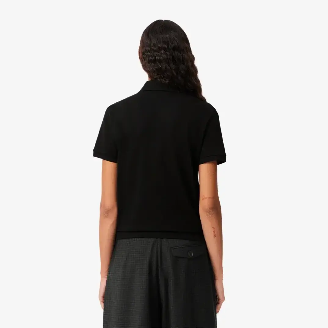 Classic Fit L1212 Kadın Polo Siyah - 4