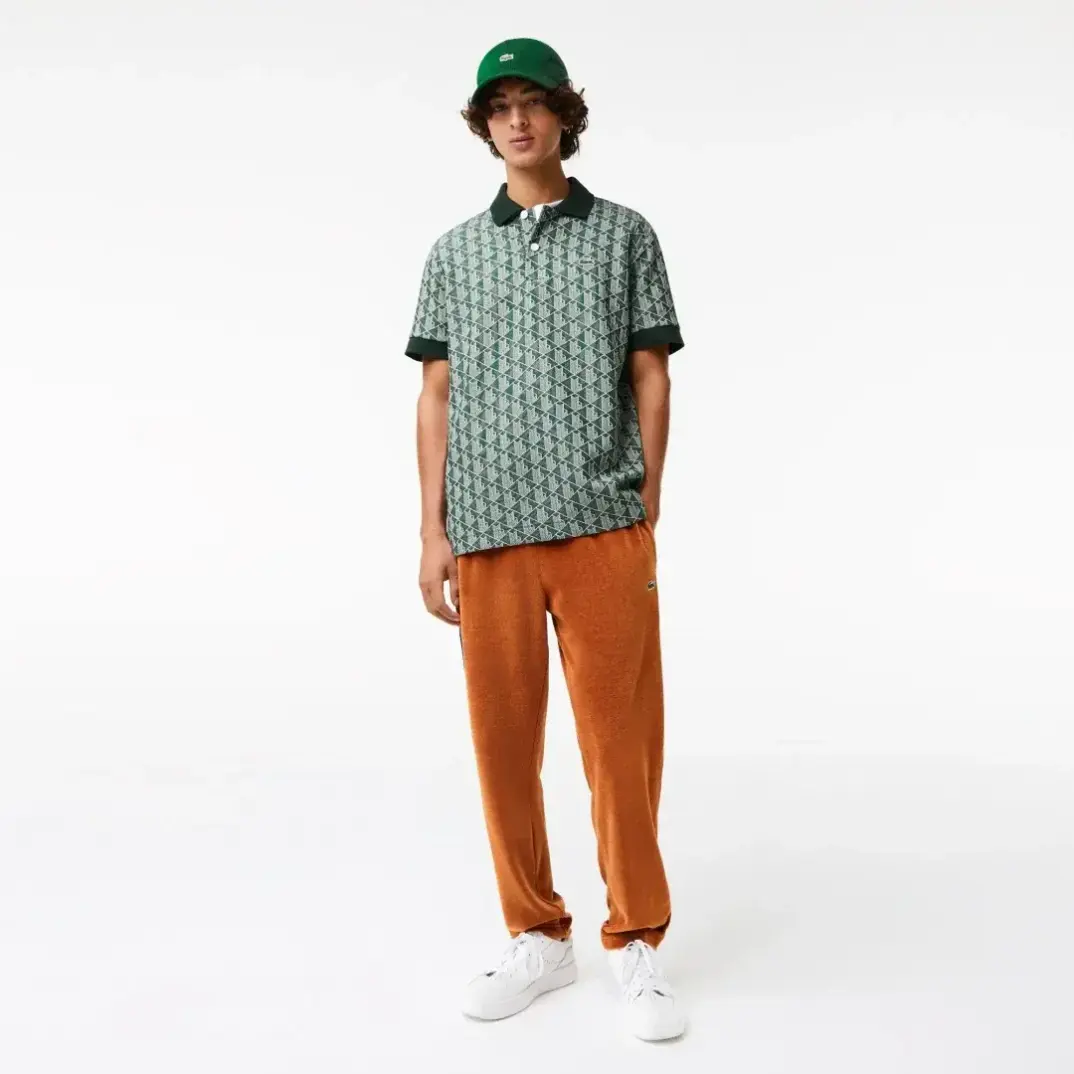 Classic Fit Monogram Polo Mavi - 2