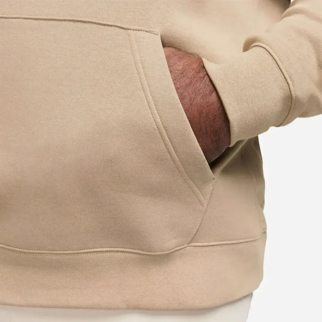 Club Fleece Kapüşonlu Sweatshirt Kahverengi - 3