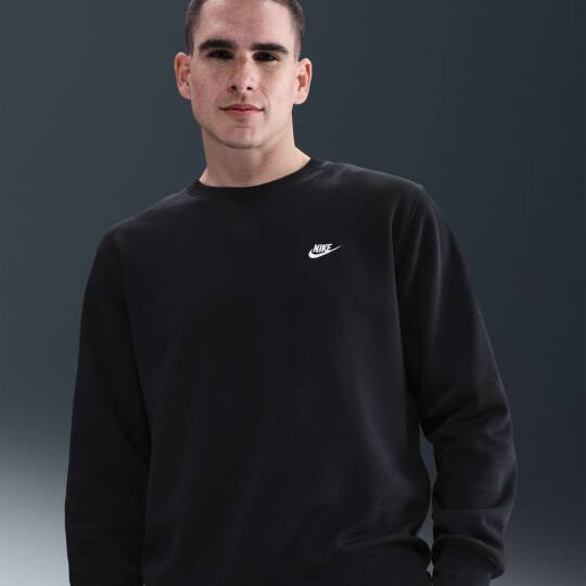 Club Fleece Sweatshirt Siyah - 5