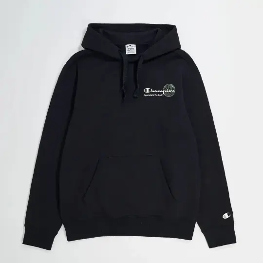 Eco Future Crewneck Hoodie Siyah