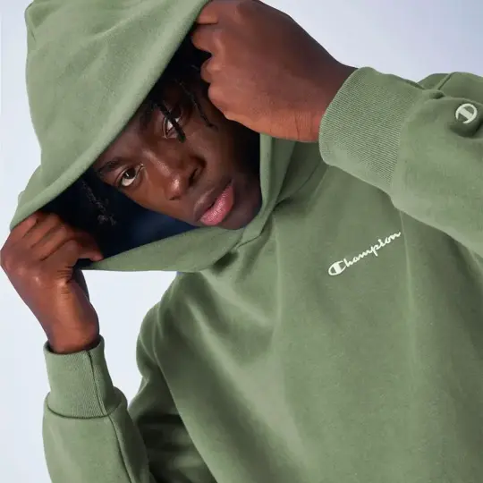 Eco Organic Cotton Hoodie Yeşil