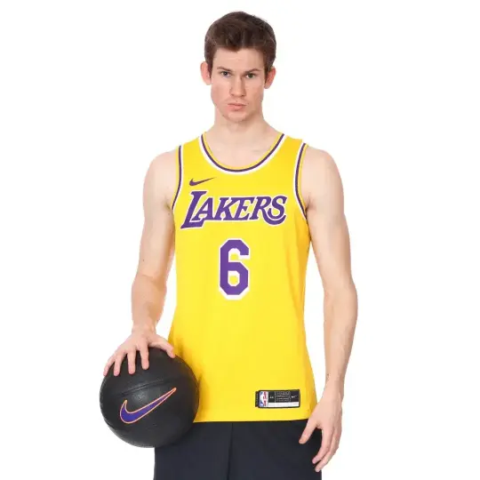 Los Angeles Lakers NBA Swgmn Jsy Icon 20 Sarı Basketbol Forması