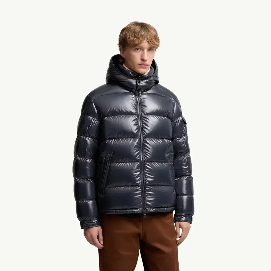 Maya Hooded Short Down Lacivert Mont - 3