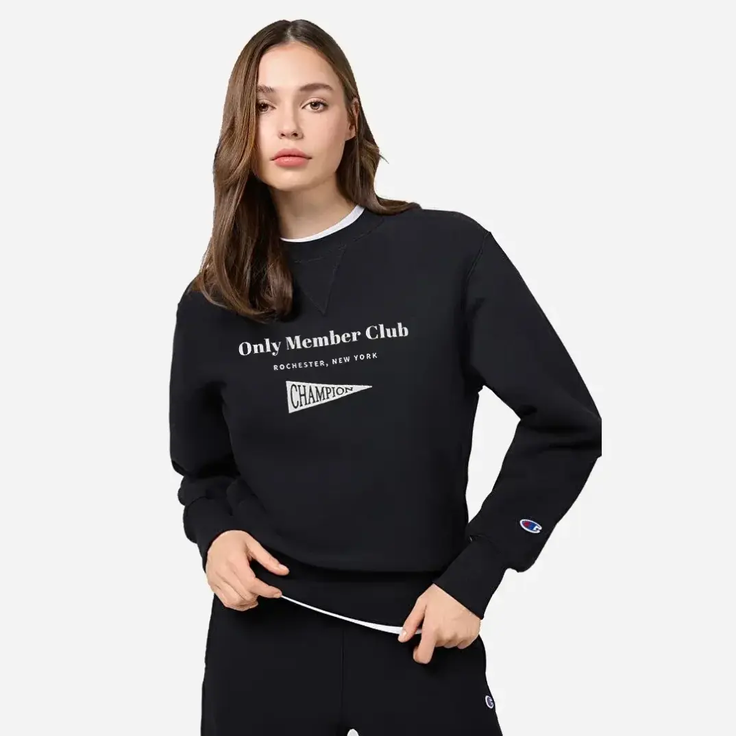 Only Members Club Kadın Sweatshirt Siyah - 1