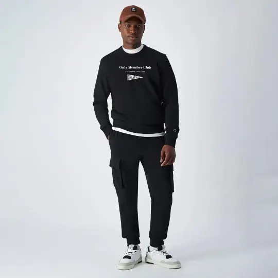 Only Members Club Sweatshirt Siyah