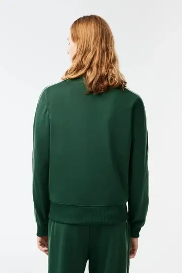 Regular Fit Fermuarlı Sweatshirt Yeşil - 4