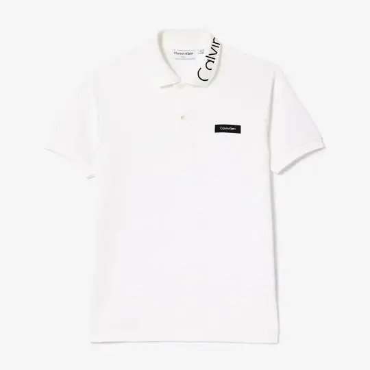 Streç Pique Slim Polo T-Shirt Beyaz