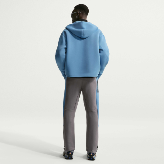 Tech Renk Bloklu Açık Paçalı Fleece Erkek Eşofman Altı Pencil Point/Work Blue/Siyah/Siyah - 4