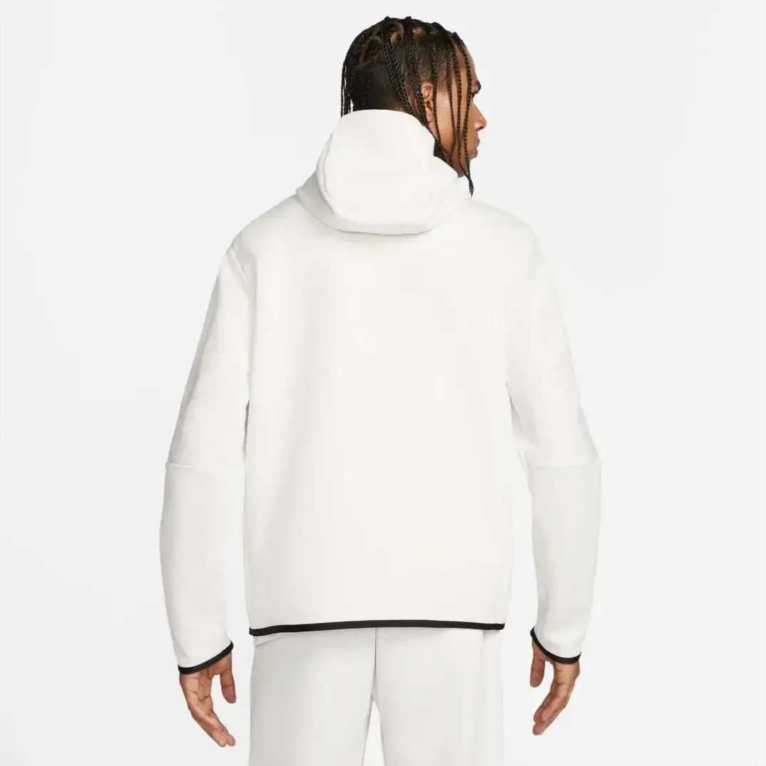 Tech Fleece Full Zip Hoodie Beyaz - 2