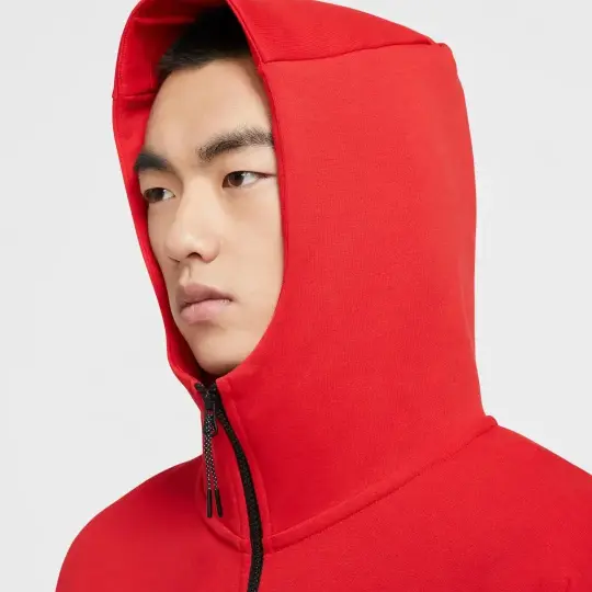 Tech Fleece Full Zip Hoodie University Red - 3