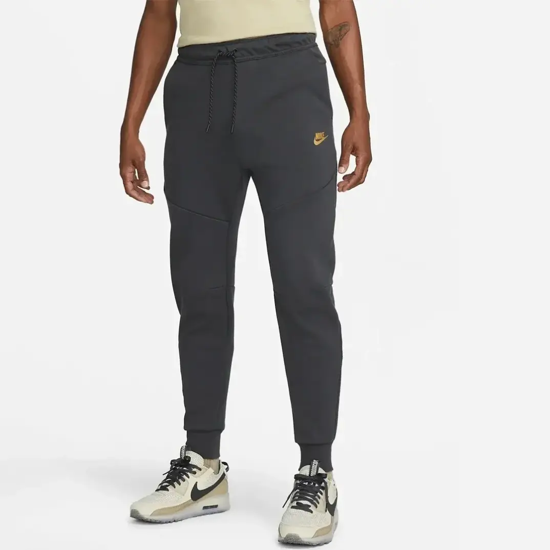Tech Fleece Joggers Dark Smoke GreySafety Orange - 1