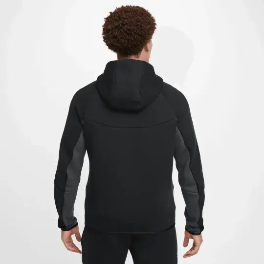 Tech Full-Zip Windrunner Hoodie BlackAnthraciteGreen Strike - 3