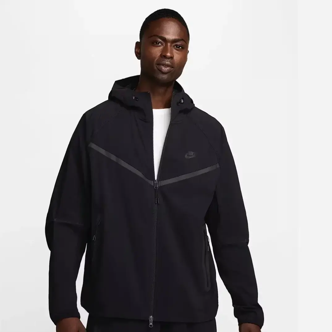 Tech Woven Ceket Siyah - 1