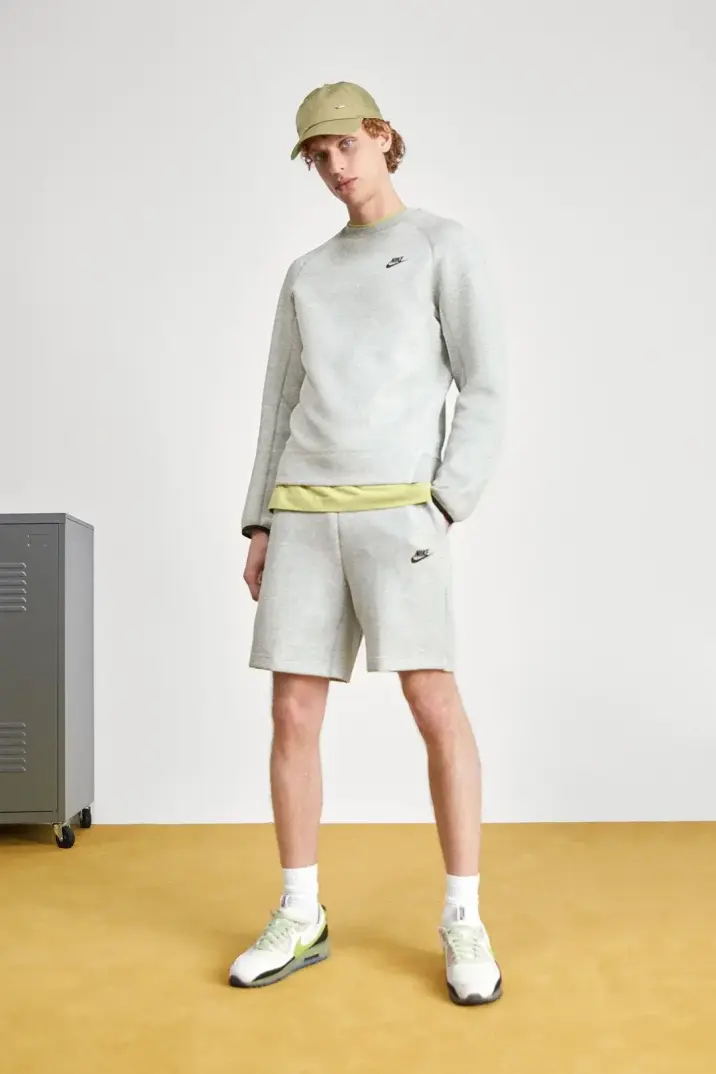 Yeni Tech Fleece Şort Gri - 3