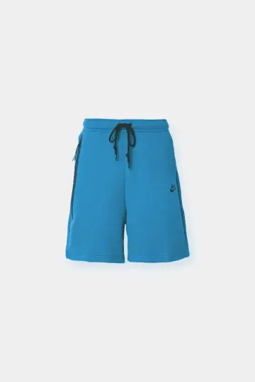 Yeni Tech Fleece Şort Mavi